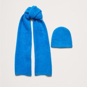 Brushed Wool-Cashmere Hat and Scarf